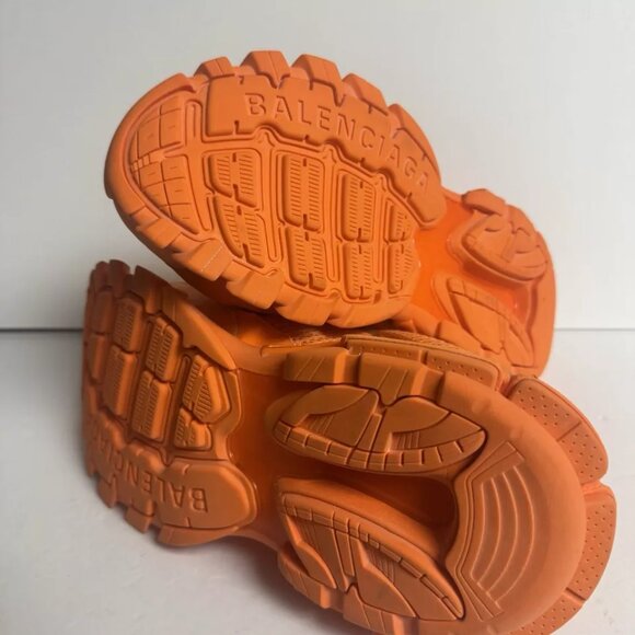 Balenciaga Mens Track 3 Sneaker Orange Size US8 EU41 - Picture 4 of 5